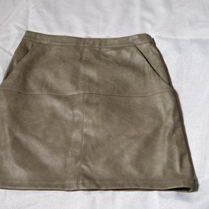 Faux Leather Skirt